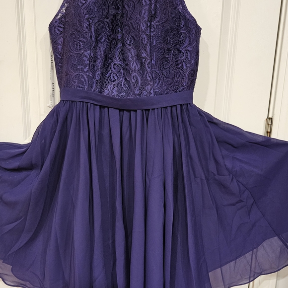 JJs House Purple Halter Formal Dress Womens Size 6 - Picture 4 of 9